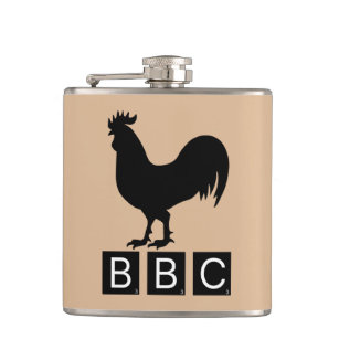 BBC - Big Black Cockerel Hip Flask