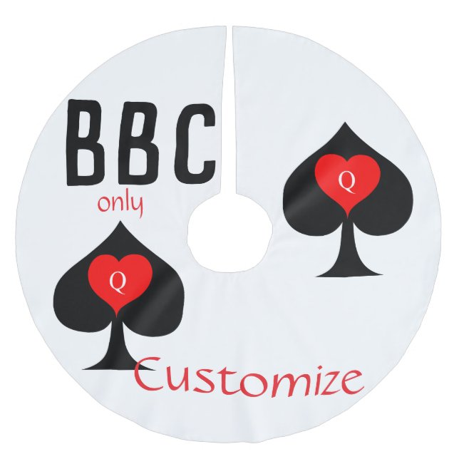 BBC Only Blade Spade Sign Thunder_Cove Brushed Polyester Tree Skirt (Front)