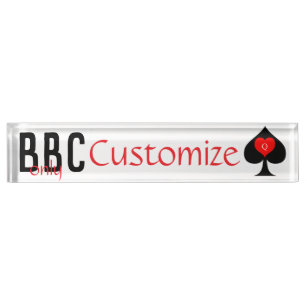 BBC Only Blade Spade Sign Thunder_Cove Nameplate