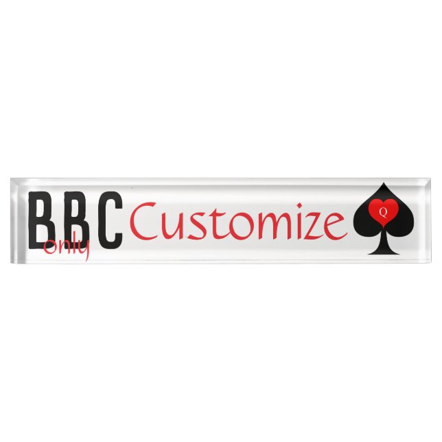 BBC Only Blade Spade Sign Thunder_Cove Nameplate (Front)