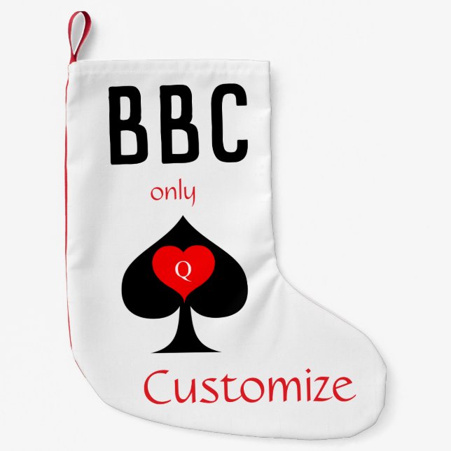 BBC Only Blade Spade Sign Thunder_Cove Small Christmas Stocking (Front)