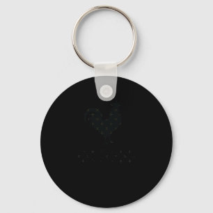 Bbc S - Funny And Humourous Rooster Design Sticker Keychain