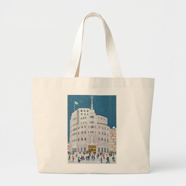 BBC's Broadcasting House Large Tote Bag (Front)