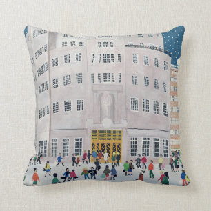 BBC's Broadcasting House Throw Pillow