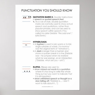 BBF Ponctuation III poster de classe