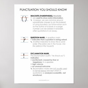 BBF Ponctuation IV affiche de classe