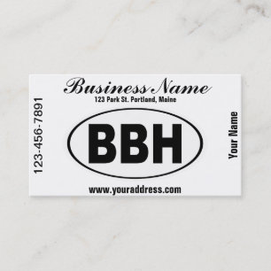 BBH Boothbay Harbour Maine Business Card