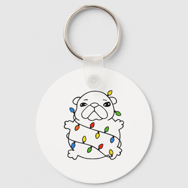 Bble Meme Christmas Funny I Am Bble Wash My Belly  Keychain (Front)