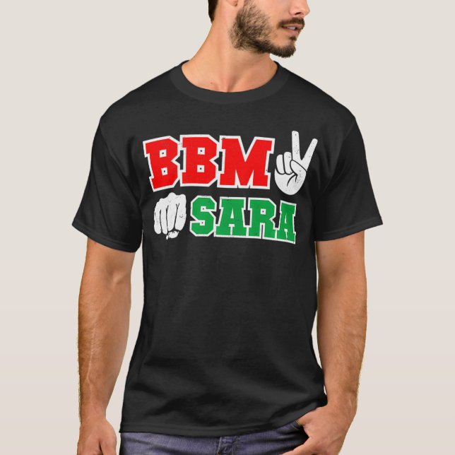 BBM Sara Red Bong Marcos Duterte Inday 2022 Presid T-Shirt (Front)