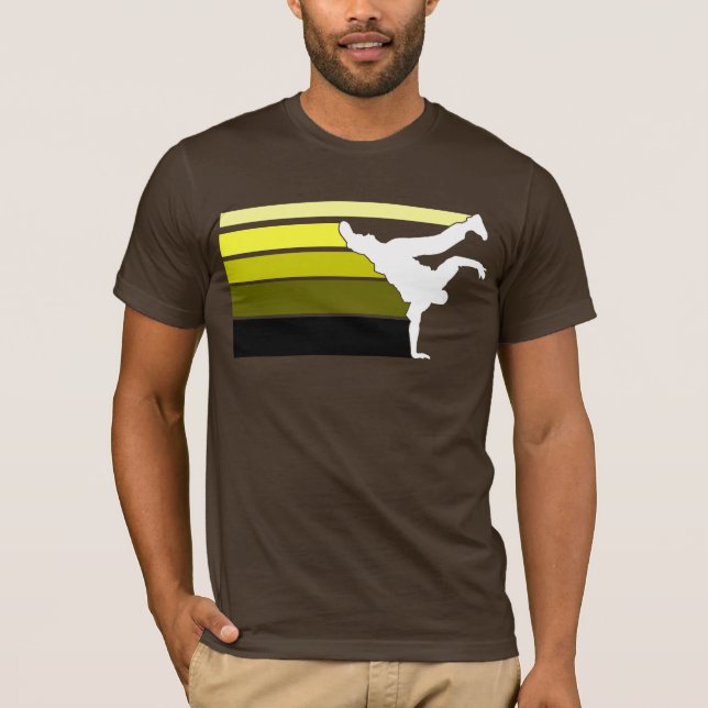 BBOY gradient yellow wht T-Shirt (Front)