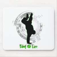 Bboy tapis de souris des 4 vies