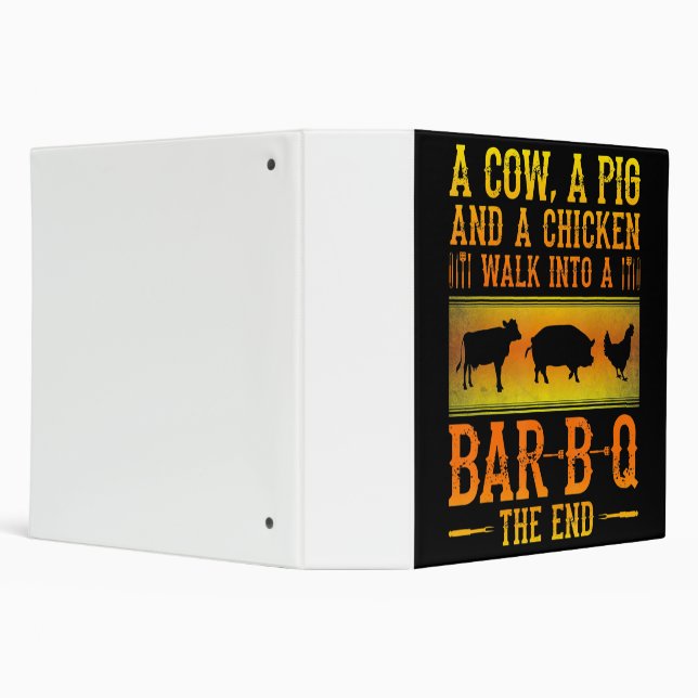 BBQ | A Cow A Pig And A Chicken Walk Into A BBQ Binder (Background)