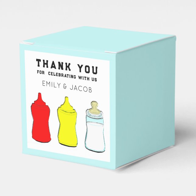 BBQ Baby Shower Favor Box (Front Side)