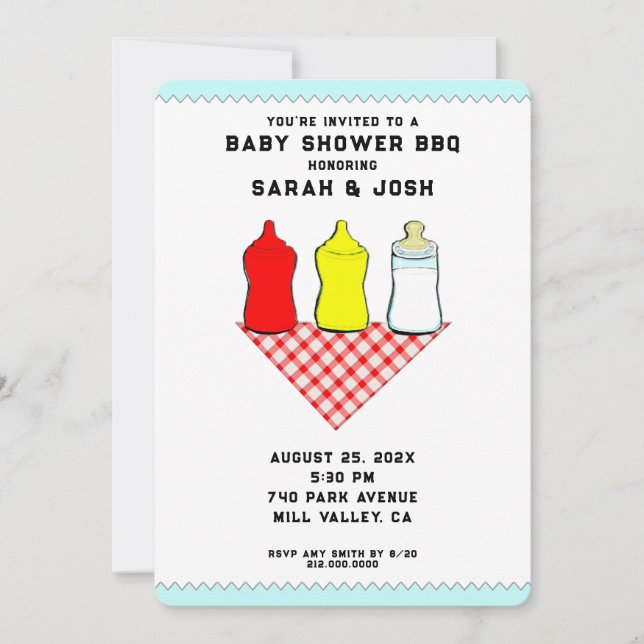 BBQ Baby Shower Invitations (Front)