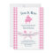 BBQ Baby Shower Rustic Vintage Pink Plaid