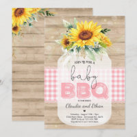 BBQ Baby Shower Sunflower Baby Q Couples Shower