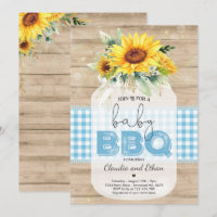 BBQ Baby Shower Sunflower Baby Q Couples Shower