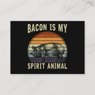 BBQ Bacon Is My Spirit Animal BBQ Business Card