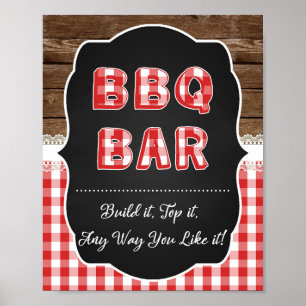 BBQ Bar Sign - Red Baby Q
