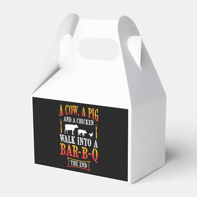 BBQ | Barbecue Bbq Joke Gift Grill Master Chef Favor Box (Front Side)