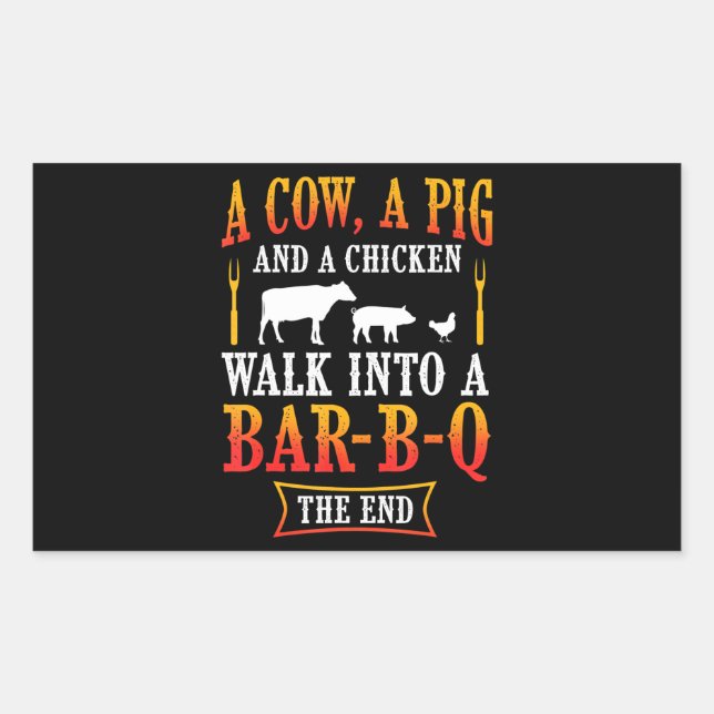 BBQ | Barbecue Bbq Joke Gift Grill Master Chef Sticker (Front)