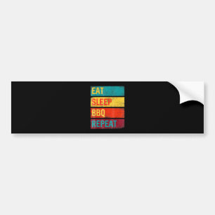 BBQ   Barbecue Grilling Gift eat sleep BBQ Bumper Sticker