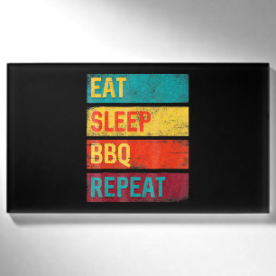 BBQ   Barbecue Grilling Gift eat sleep BBQ Name Tag