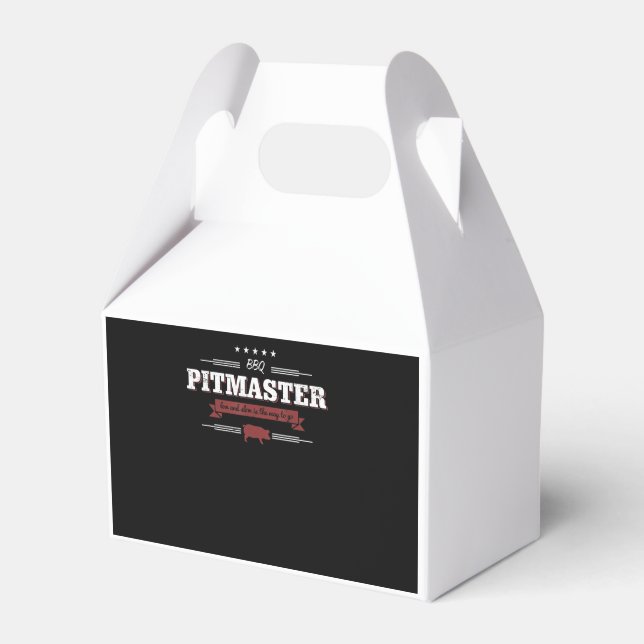 BBQ | BBQ Pitmaster Low And Slow Is Way To Funny Favor Box (Front Side)