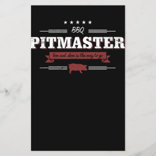 BBQ   BBQ Pitmaster Low And Slow Is Way To Funny Flyer