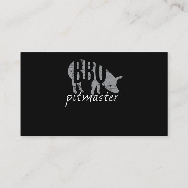 BBQ | BBQ Pitmaster Pig Grilling Grill Fars Day Appointment Card (Front)