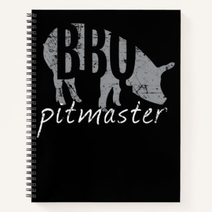BBQ BBQ Pitmaster Pig Grilling Grill Fars Day Notebook
