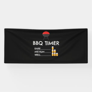 BBQ BBQ Timer Barbecue Funny Grill Grilling Gift Banner