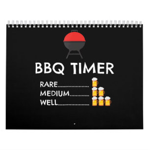 BBQ  BBQ Timer Barbecue Funny Grill Grilling Gift Calendar