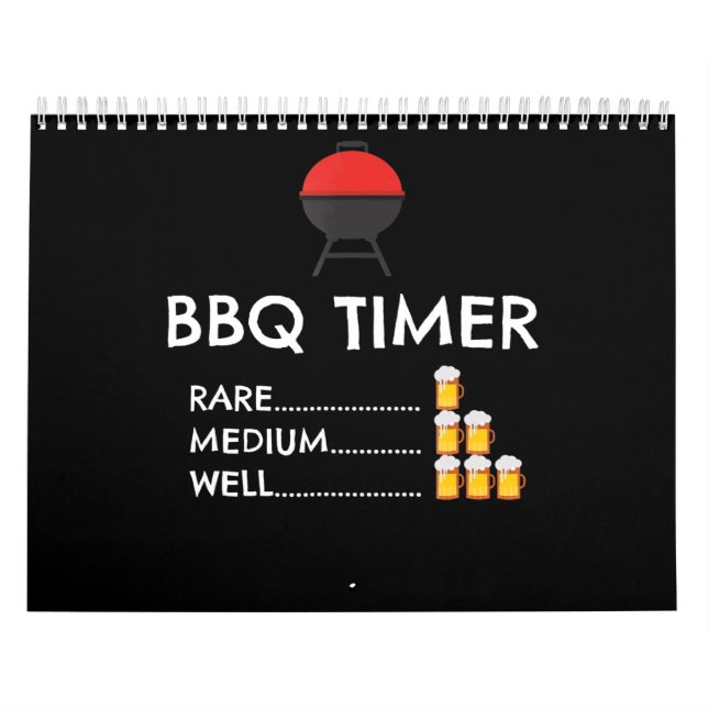 BBQ |BBQ Timer Barbecue Funny Grill Grilling Gift Calendar (Cover)