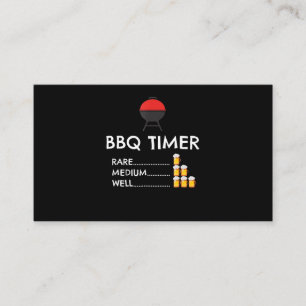 BBQ BBQ Timer Barbecue Funny Grill Grilling Gift Loyalty Card