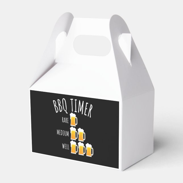 BBQ | BBQ Timer Beer Drinking Funny Grilling Favor Box (Front Side)