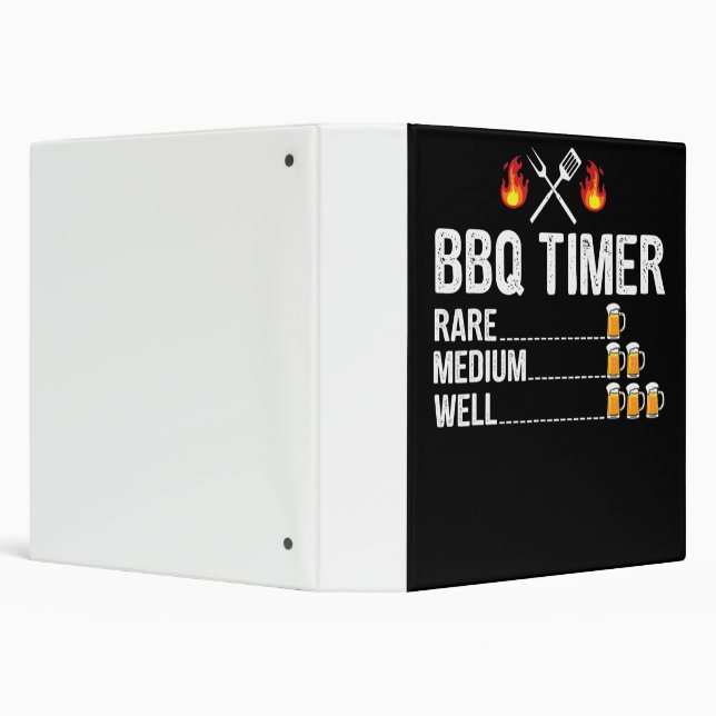 BBQ | BBQ Timer Drinking Grilling Grill Beer Binder (Background)