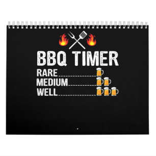 BBQ BBQ Timer Drinking Grilling Grill Beer Calendar