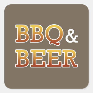 BBQ & Beer Sticker