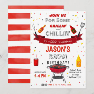 BBQ Birthday Invitation