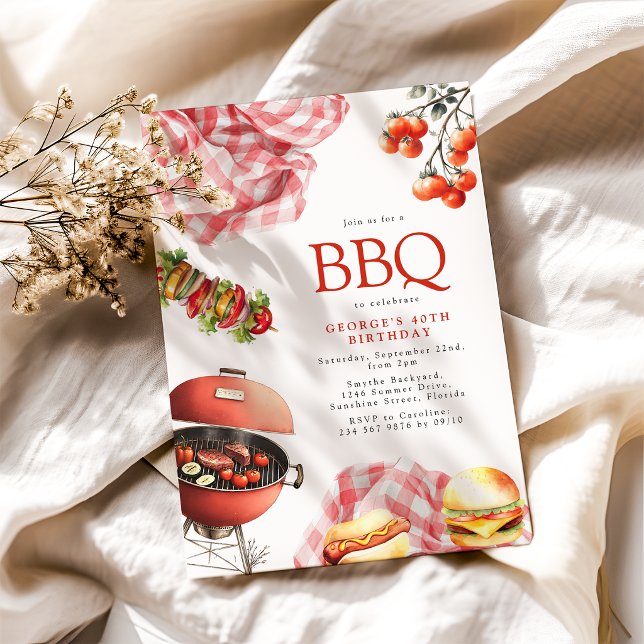 BBQ Birthday Invitation (Creator Uploaded)