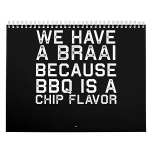 BBQ   Braai Funny South Africa Family BBQ Gift Calendar