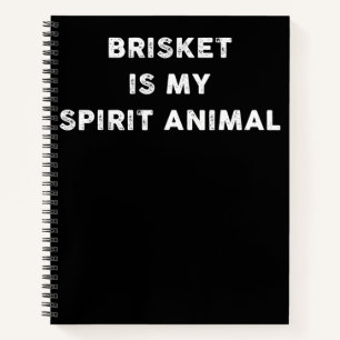 BBQ Brisket Is My Spirit Animal BBQ Gifts Notebook