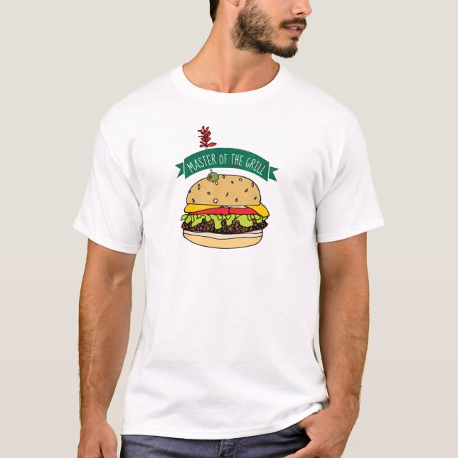 BBQ Burger Master of the Grill T-Shirt (Front)