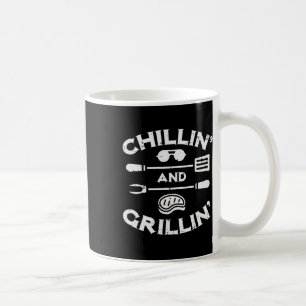 Bbq Chillin And Grillin Byrbecue Pit Men Women Kid Coffee Mug