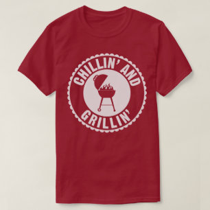 BBQ Chillin' Et Grillin' Chef Cuisine T-Shirt Humo