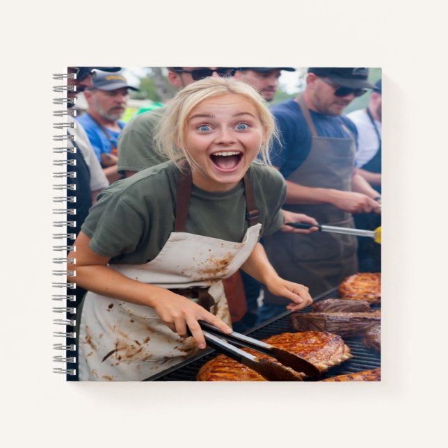 BBQ Cook Off Photo Customize Notebook (Front)