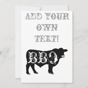 BBQ custom invite