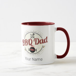 BBQ Dad Vintage Grill or Barbecue For Fathers Day Mug