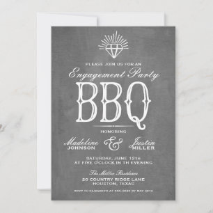 BBQ de tableau noir  Invitation de la partie d'eng